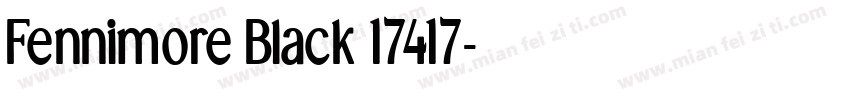 Fennimore Black 17417字体转换